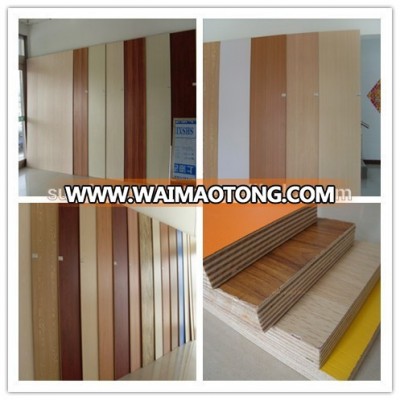 colorful melamine faced plywood / embossed finish melamine plywood