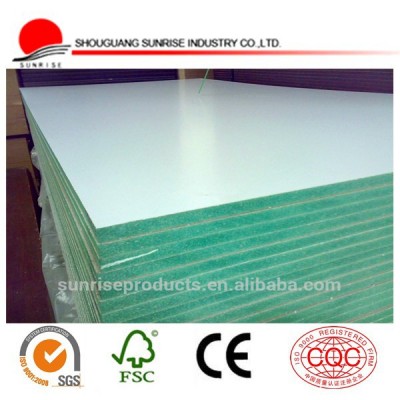 White Melamine High Moisture Resistant Mdf / Waterproof Mdf Board