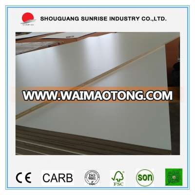 full hardwood core white colour melamine faced plywood