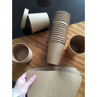 Kraft PE Coated Paper Use for Soup Bowl