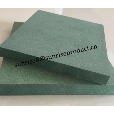 Green Waterproof Moistureproof Plain Melamine Laminated MDF Board